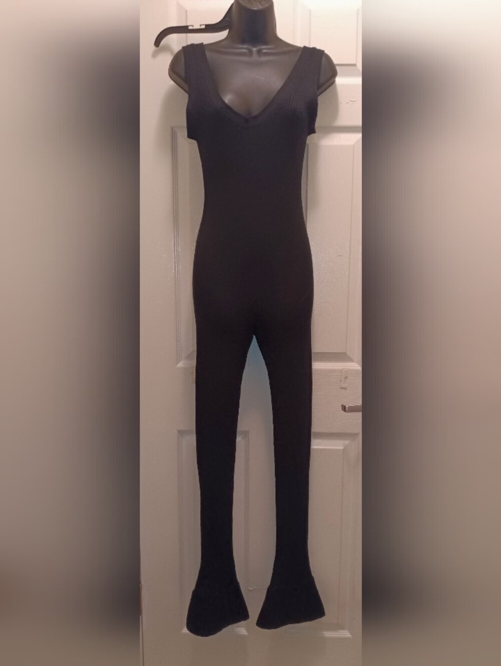 NWT Prada Black Ribbed One-Piece Jumpsuit